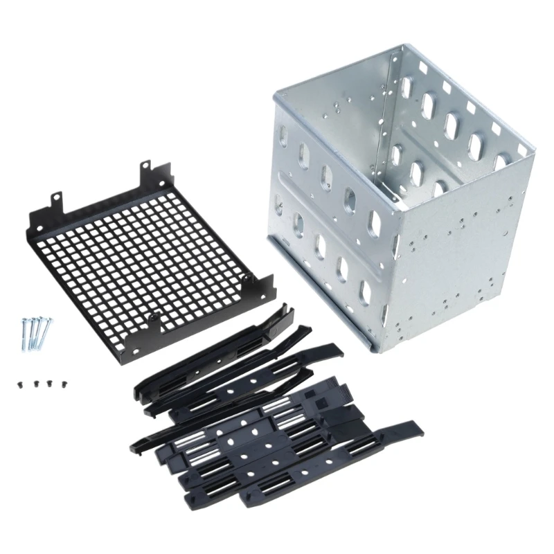 5 inch HDD Hard Driver Tray Rack Hard Drive Cage Adapter Rack Bracket Stainless Steel Cage 5inch to 5x 3.5