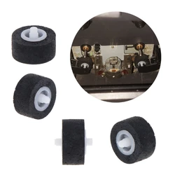 5Pieces JVC Pressure Recorder Cassette Deck Pinch Roller Rubber Belt Pulley 12mm Diameter for Music Recording Equipment