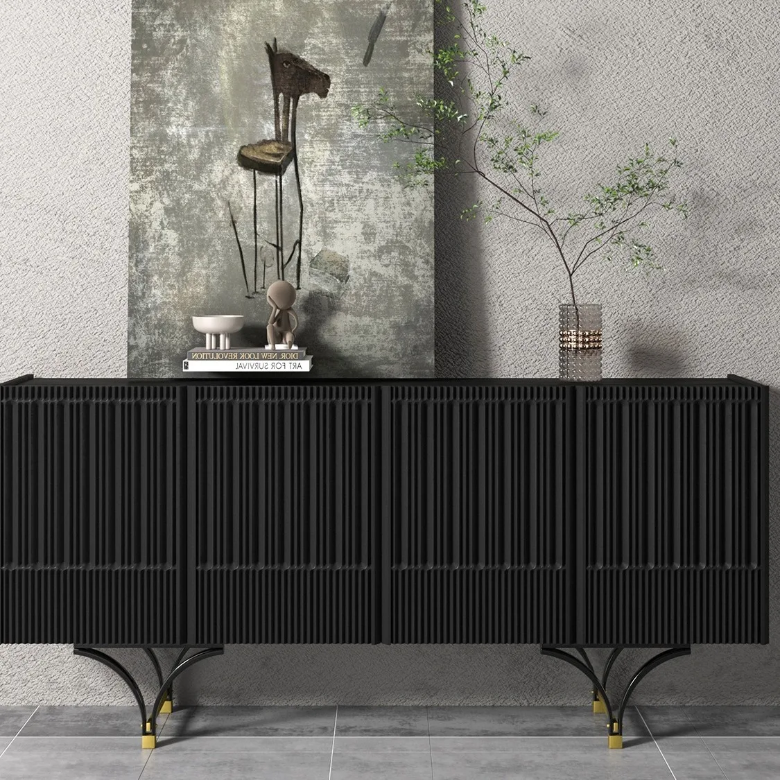

TV cabinet Locker Nordic style design Light luxury living room TV cabinet exclusive