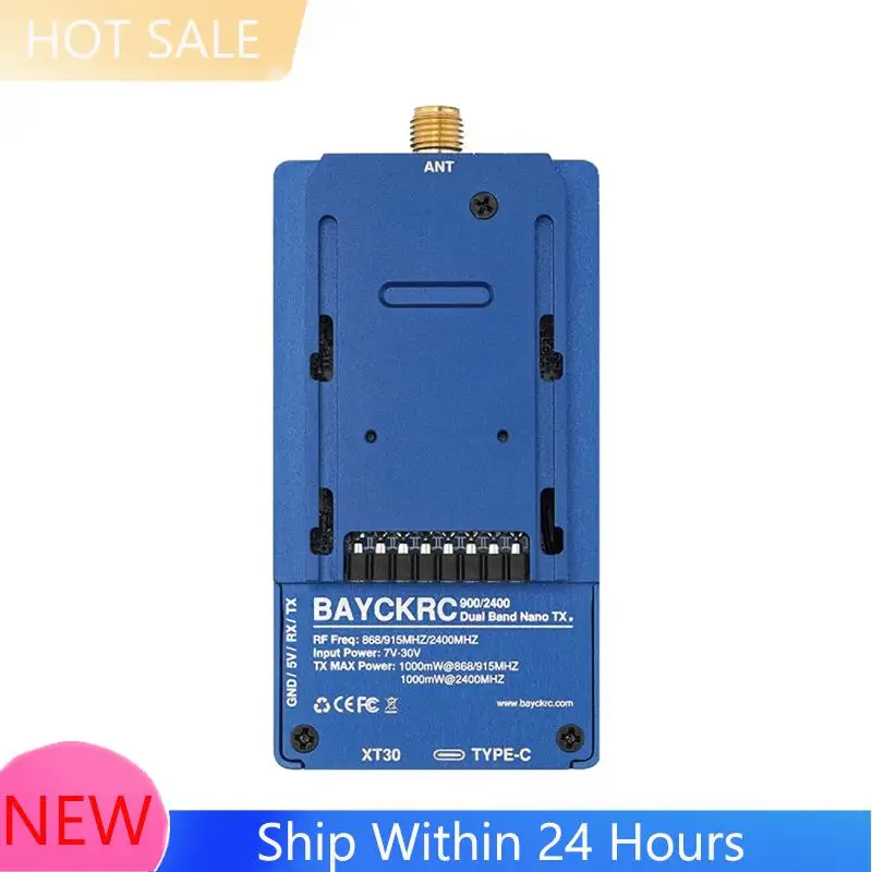 ~【在庫あり】C3 NANO GEMINI TX 915M/2.4G デュアル周波数スイッチング、FPV 長距離ドローン DIY 用ナノからマイクロアダプターボックス付き