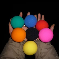 Bola de esponja supersuave para trucos de Magia, 10 piezas, 6cm, bolas que desaparecen, escenario, calle, ilusiones, truco, diversión, juguetes clásicos