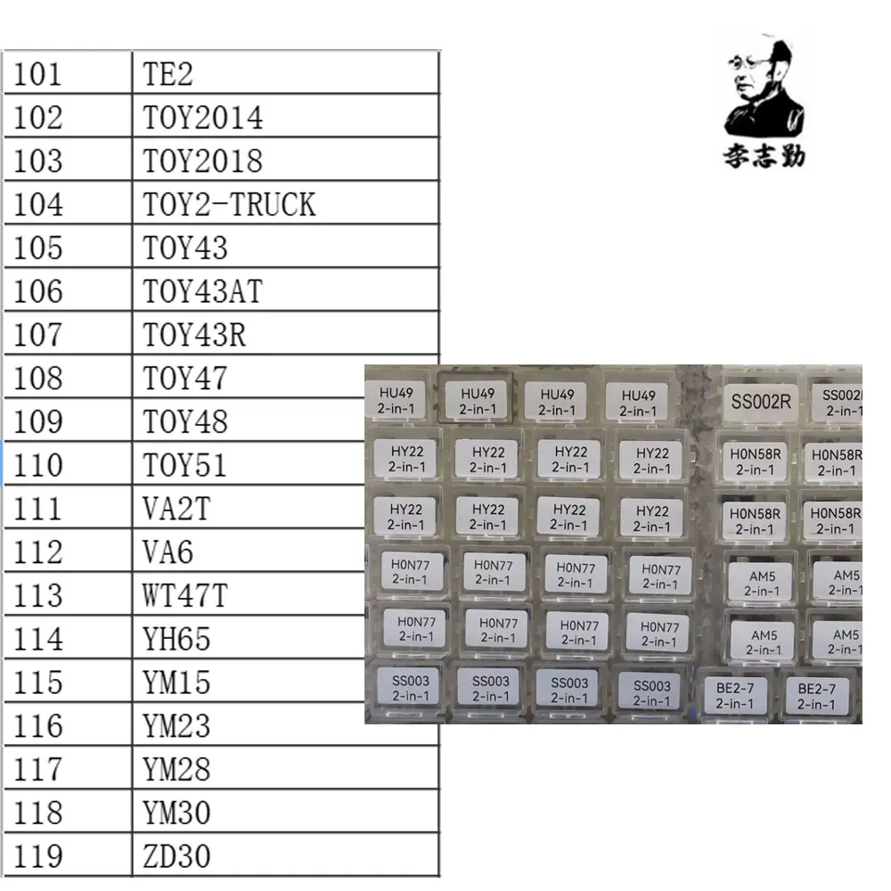 Lishi 2 in1 TE2 TOY2014 TOY2018,TOY 2 Track, TOY43 TOY43R TOY43AT TOY47 TOY48 TOY51 VA2T VA6 WT47T YH65 YM15 YM23 YM28 YM30 ZD30