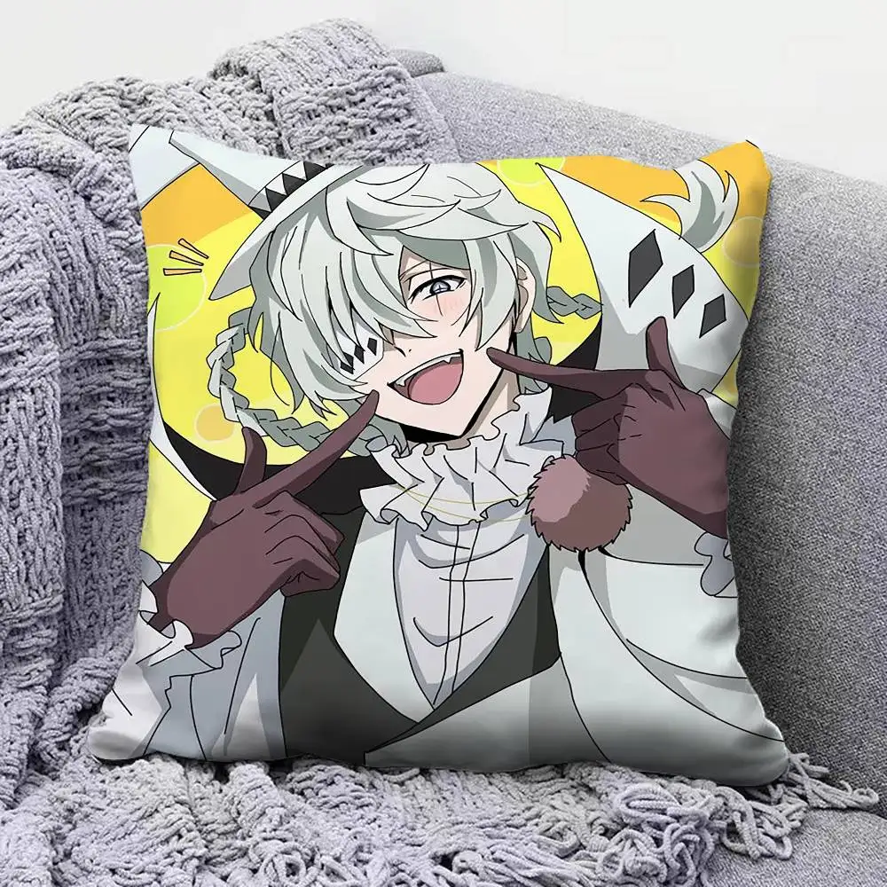 BSD Bungo Stray Dogs Nikolai Gogol   Pillow Covers, Home Sofa Cushion Covers and Aecorative Custom