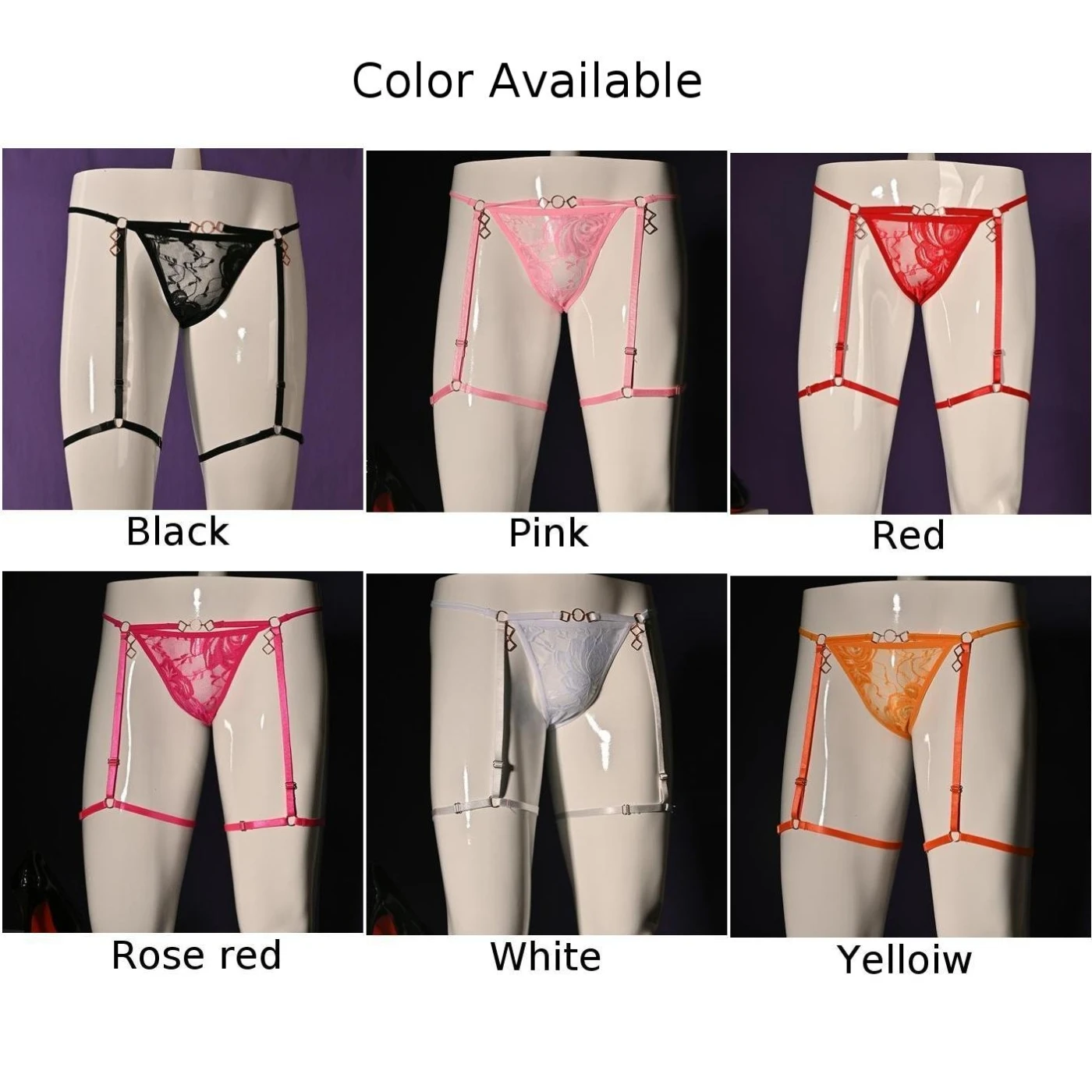 الرجال مثير الدانتيل g-سلسلة الأوسط الخصر الحقيبة سراويل ملخصات الملابس الداخلية مثلي الجنس الذكور T-الظهر انظر من خلال الملابس الداخلية رقيقة جدا السروال #5