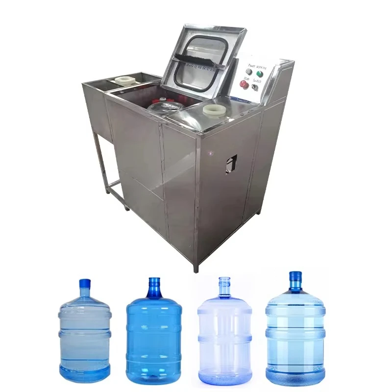 

Semi-automatic 3/5 gallon bottle washer