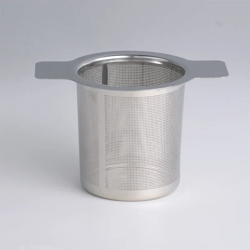 High Quality With Cover Tea Infuser Stainless Steel Coffee  Strainer Grid Binaural Net Leak Mesh  Filter  Accessory