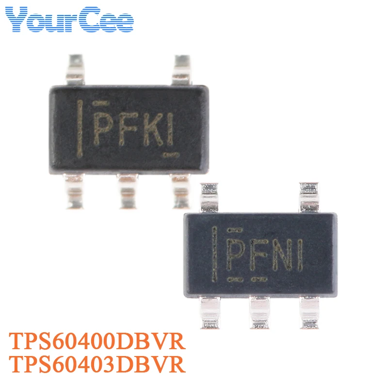 10pcs/2pcs TPS60403DBVR TPS60400DBVR TPS60403 TPS60403DBV 60403 TPS60400 SOT-23-5 60mA Charge Pump Voltage Inverter Chip IC