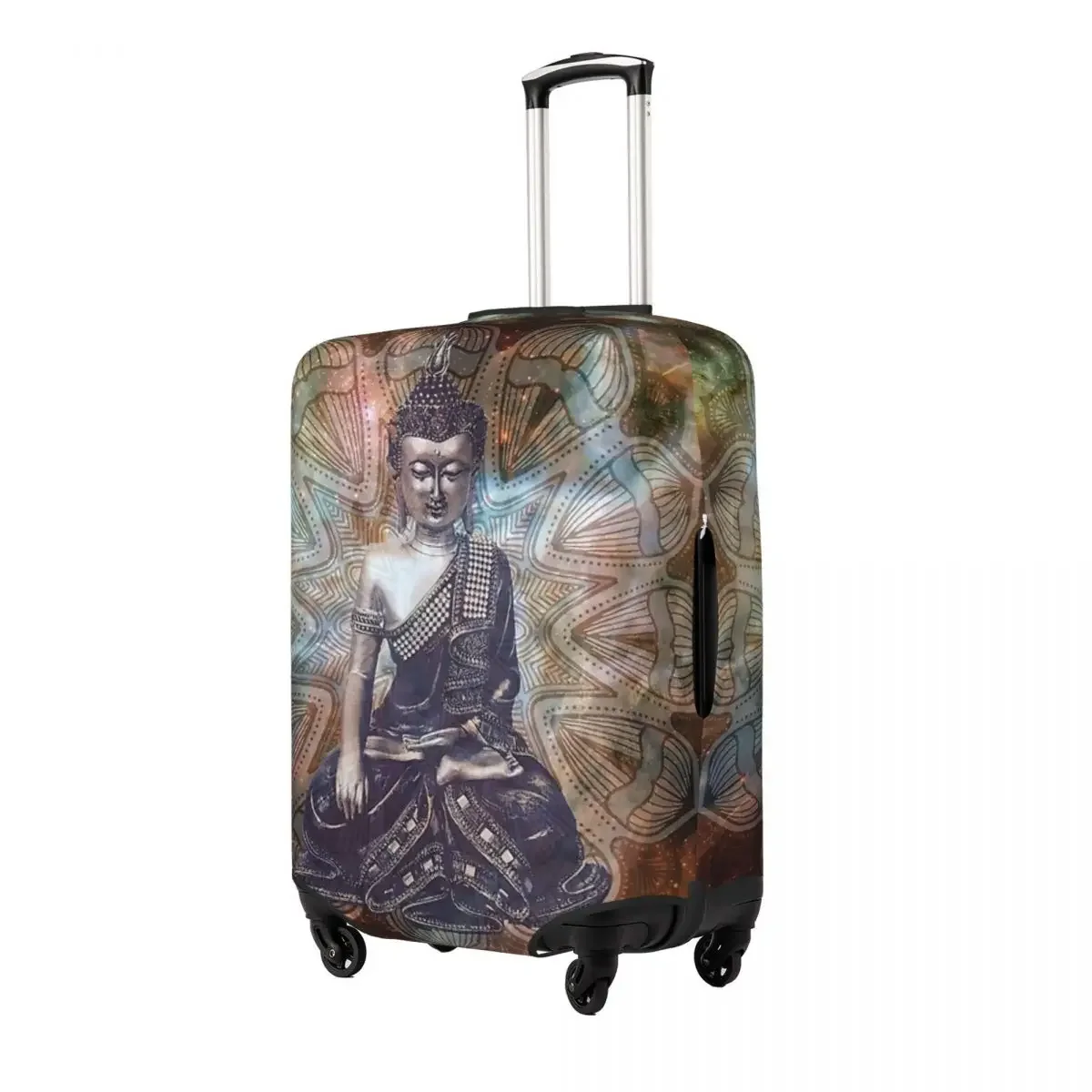 Buddha Meditation Print Luggage Protective Dust Covers Elastic Waterproof 18-32inch Suitcase Cover Travel Accessories