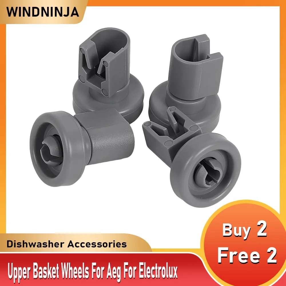 

4PCS Dishwasher Top Basket Wheel For Aeg For Electrolux For Favorit For Privileg For Zanussi Dish Washer Upper Wheel Kits