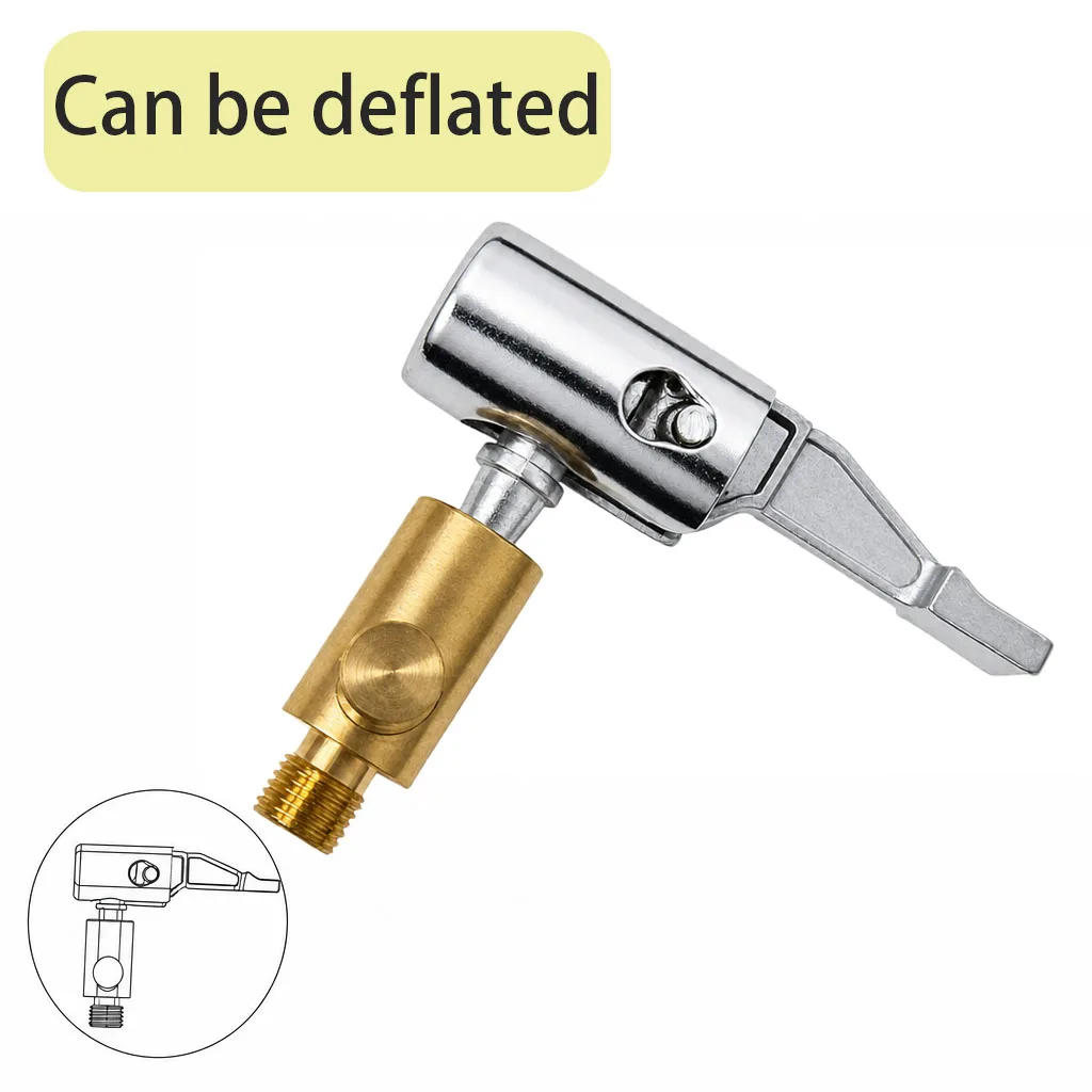 1 Pcs Portable Inflatable Pump for Car Tire Air Chuck Compressor Tire Inflator Tire Chuck with Barb Connector for Hose Repair