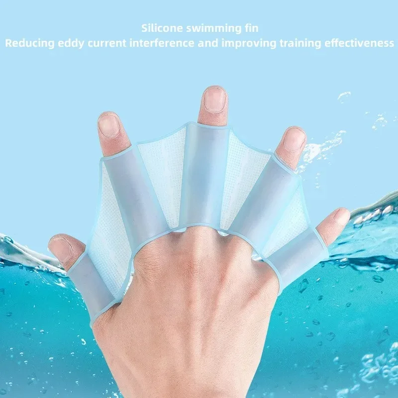 مجاديف السباحة للتدريب الحر من السيليكون على أقدام البط للبالغين والأطفال وممارسة السباحة وممارسة التمارين المائية