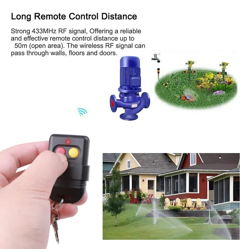 433MHz 330 mhz 2 Keys RF Wireless Remote Control 8 Dip Switch Auto Gate For Gate Garage Door Opener Universal remote control