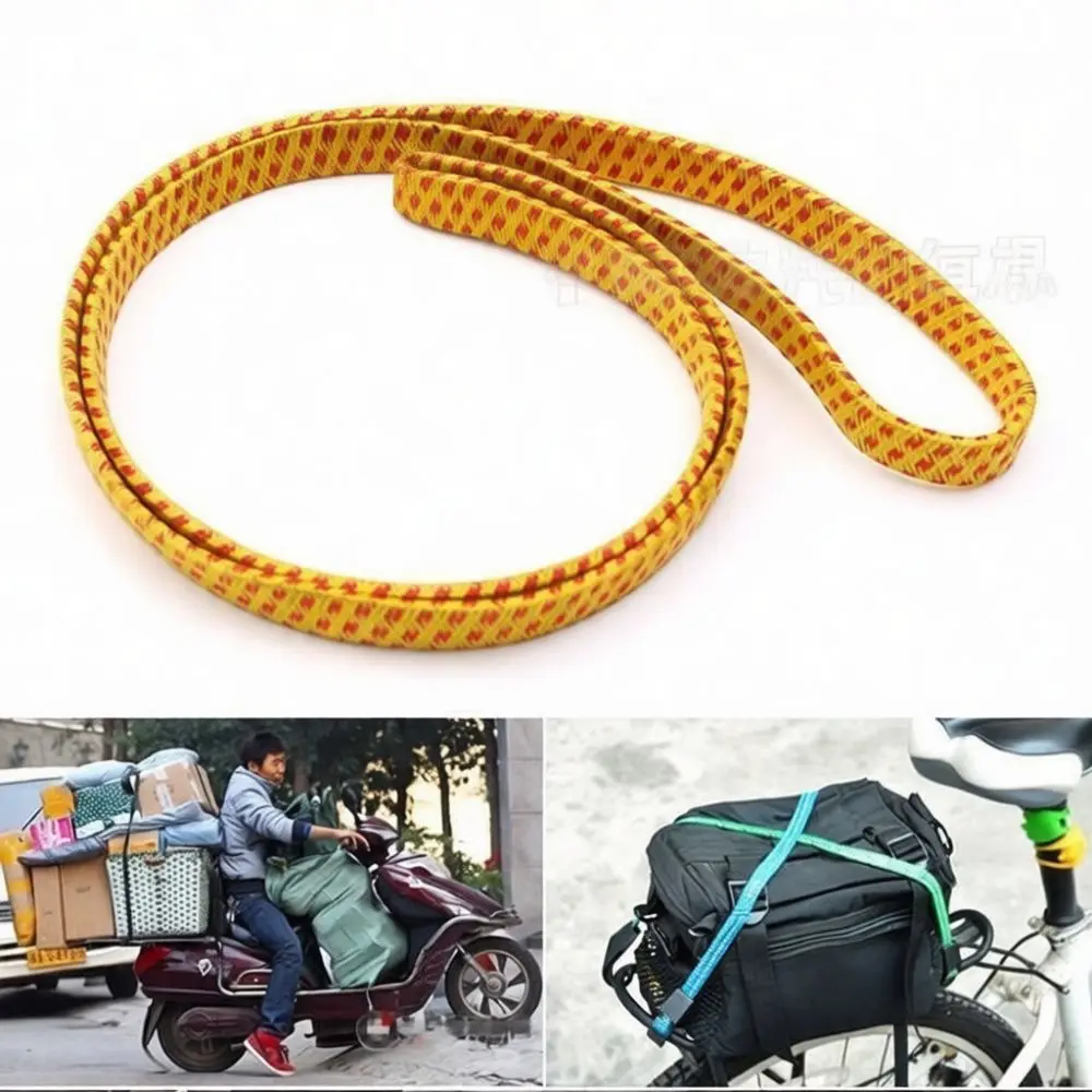 Sturdy Elastic Bungee Cord For Motorcycle Luggage Delivery Widened Thickened Strap With Hooks For Outdoor Travel