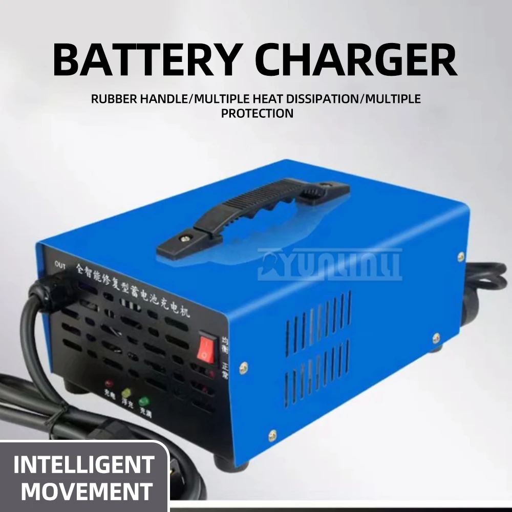Electric Car/motorcycle Charger 48V 60~100ah Electric Vehicle Forklift Charging Intelligent Automatic Power Off