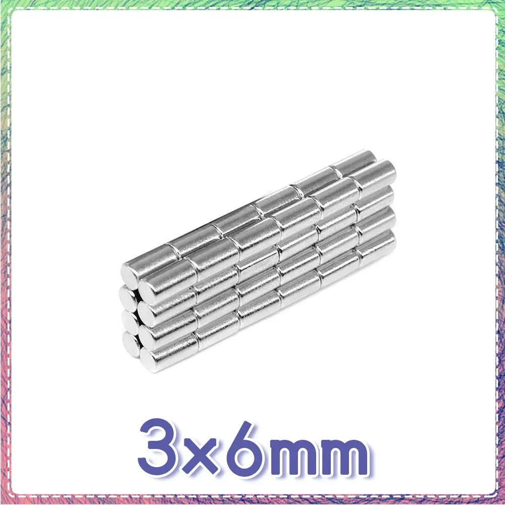 

20/50/100/500/1000PCS 3x6 Small Search Minor Magnet 3mm x 6mm Bulk Round Neodymium Magnets 3x6mm Disc Magnets strong 3*6 mm