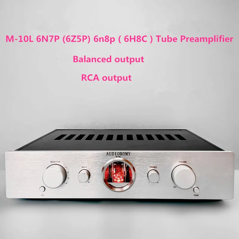 AUDIOROMY M-10L 6N7P (6Z5P) 6n8p ( 6H8C ) Tube Preamplifier Balanced Output Hifi Home Audio Amplifier