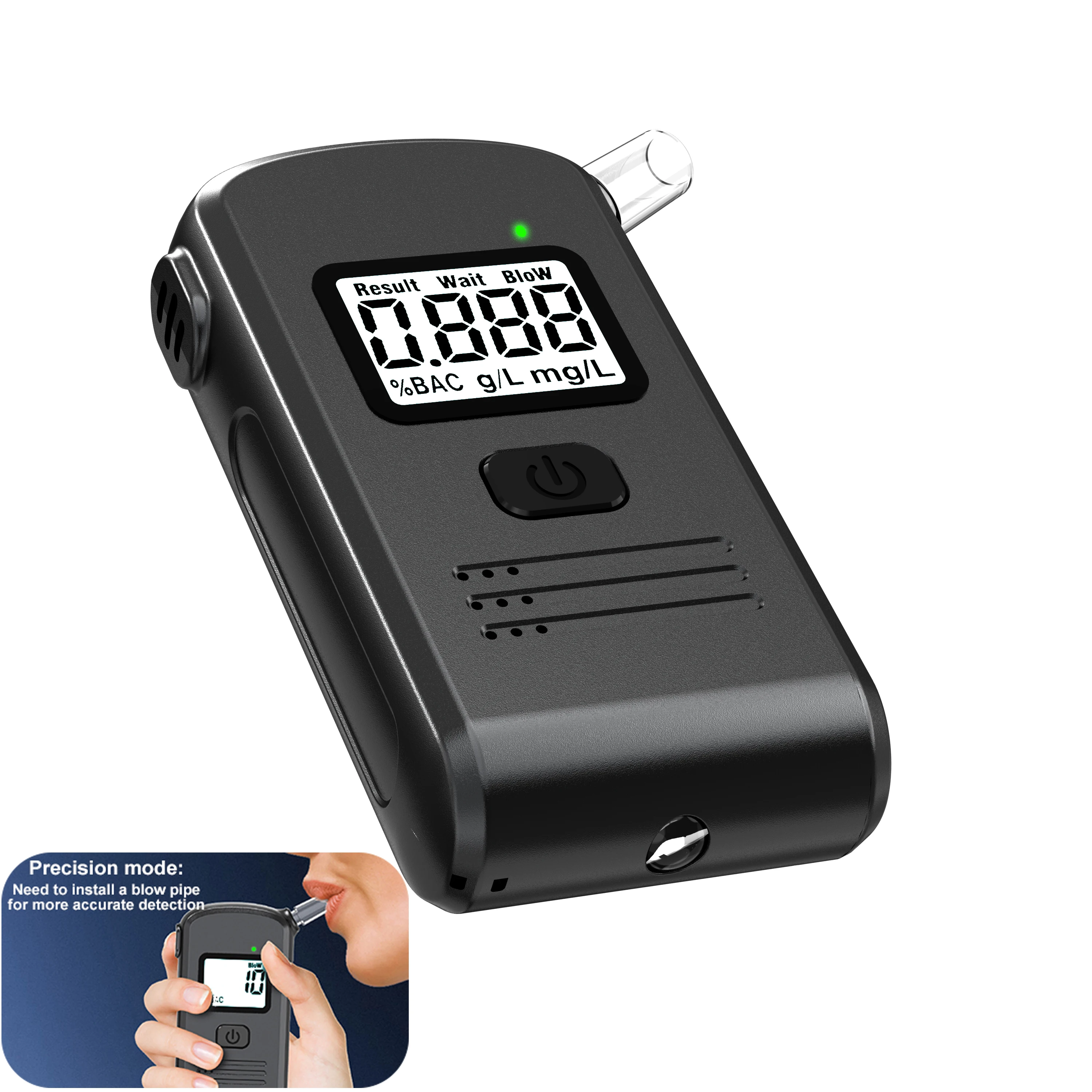 

Portable Breathalyzer with LED Display for Drunk Driving Car Electronics Professional Alcohol Test Alcoholmeter Diagnostic Tool