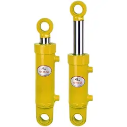 Hydraulic cylinder 8 tons telescopic cylinder oil top forklift mechanical engineering lifting platform bore 80 two-way heavy