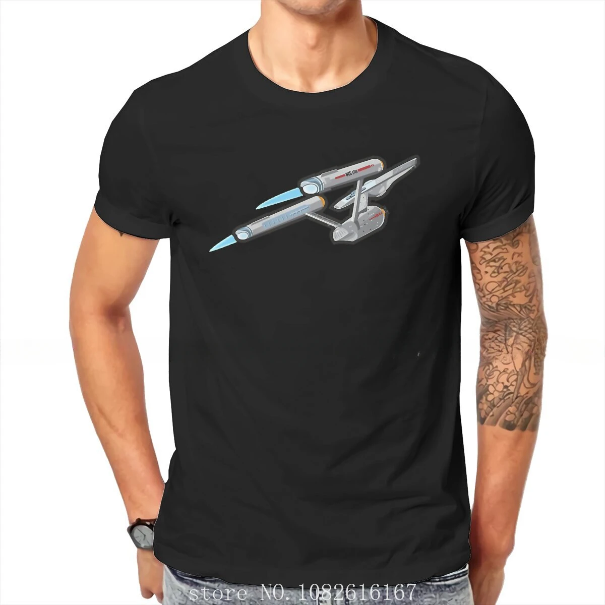 T Shirt Hot Sale T-shirt For Men Women Enterprise Unique TShirt Starr Terk TOS Space Trekkers Film Leisure Polyester