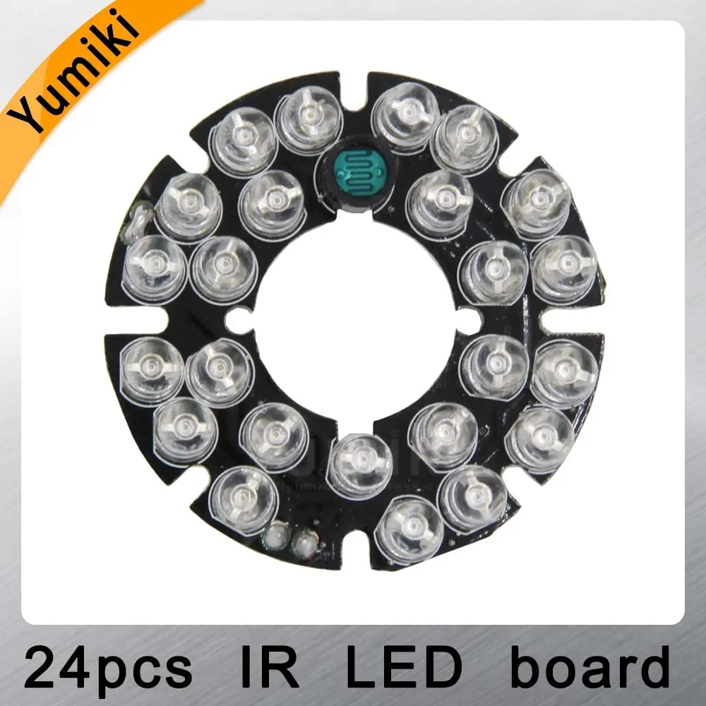 Yumiki Infrarood 24x5 IR LED board voor CCTV camera nachtzicht (diameter 44mm)