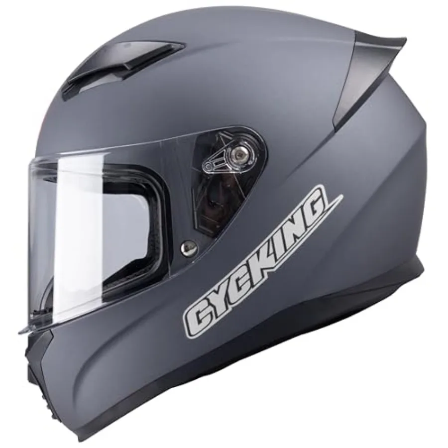 

Full Fce Motorcycle Helmet, DOT pproved Street Bike Helmet for dults Men Women, BS Shell with Visor, Removble Liner, Quick Rele
