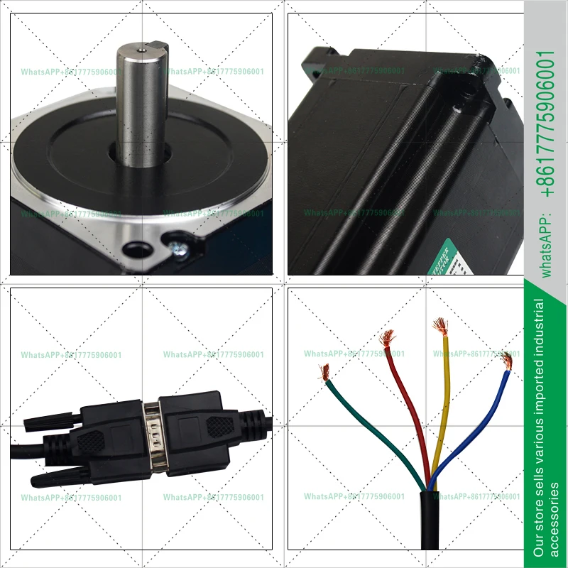 86 Full closed-loop high-speed constant torque stepper servo motor set, closed-loop motor + digital display driver 12N.m