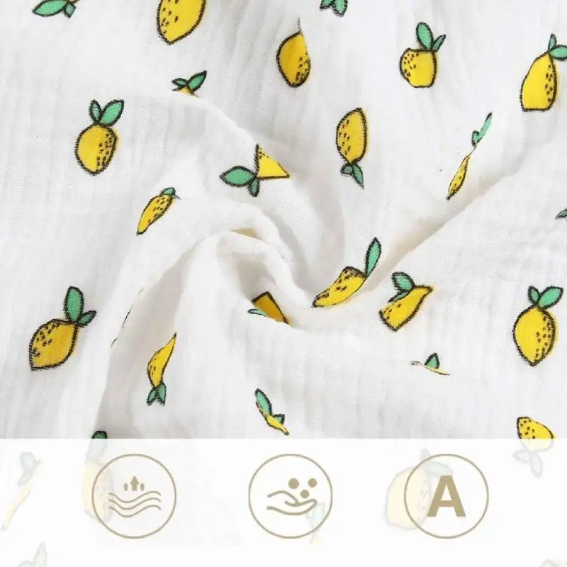 

R66D Newborn Sweat Wipe Face Cloth Baby Printed Bib Wash Towel Nursing Supply