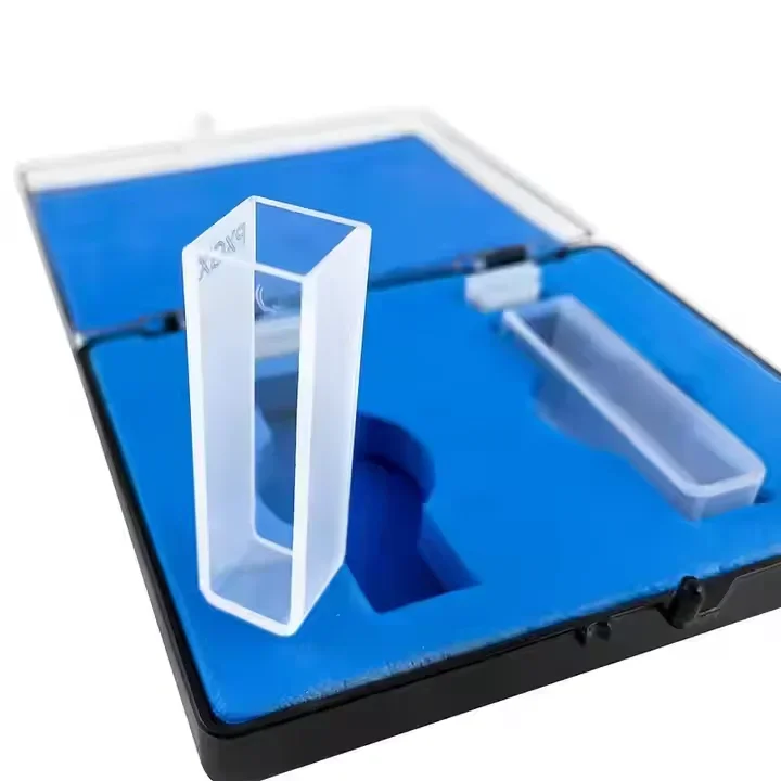 Laboratory Glassware Transparent Quartz Glass Cuvette for Spectrophotometer fast shipping