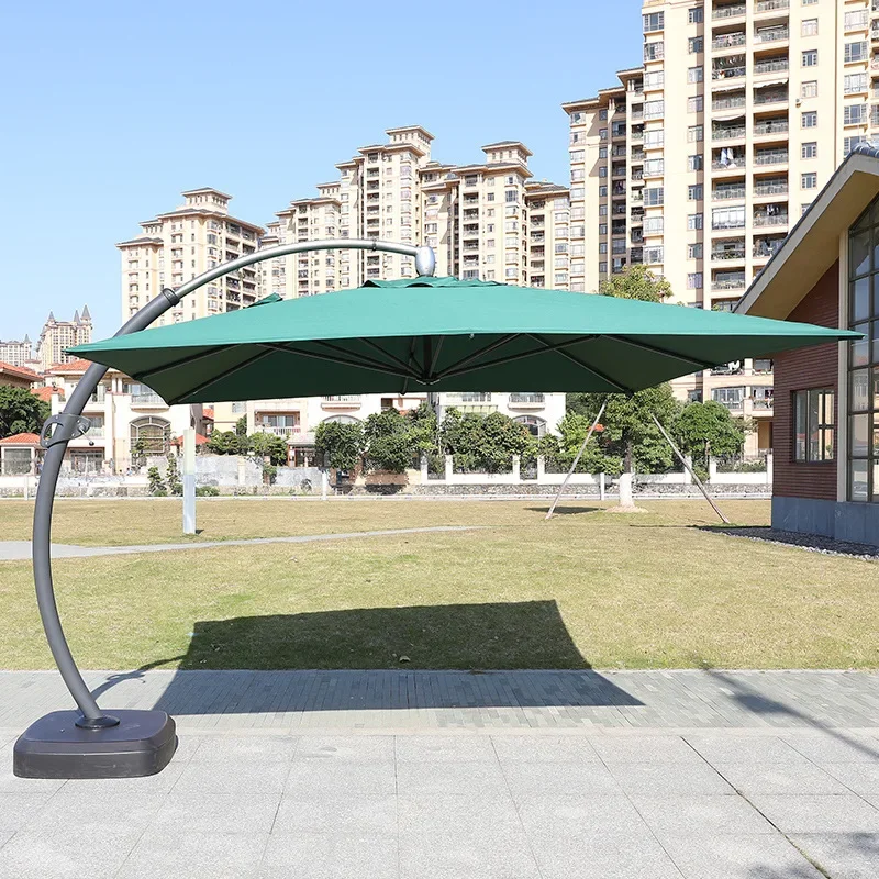 

Outdoor parasols oversized square courtyard large curved umbrellas outdoor luxury aluminum alloy Roman umbrellas