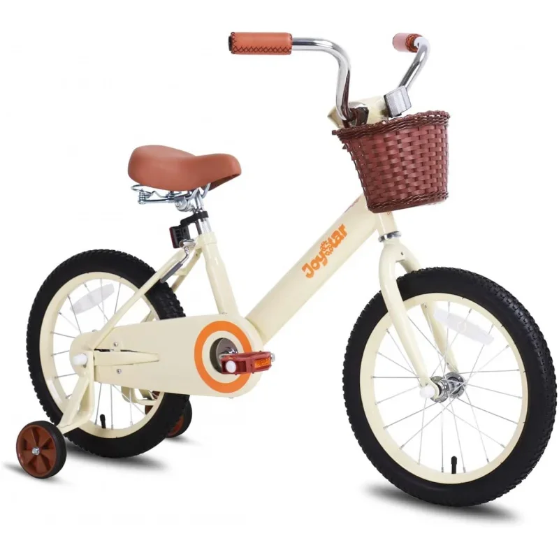 JOYSTAR Vintage Kids with Training Wheels; Basket,12 14 16 20 24 Inch Bike for 2-14 Years Old,