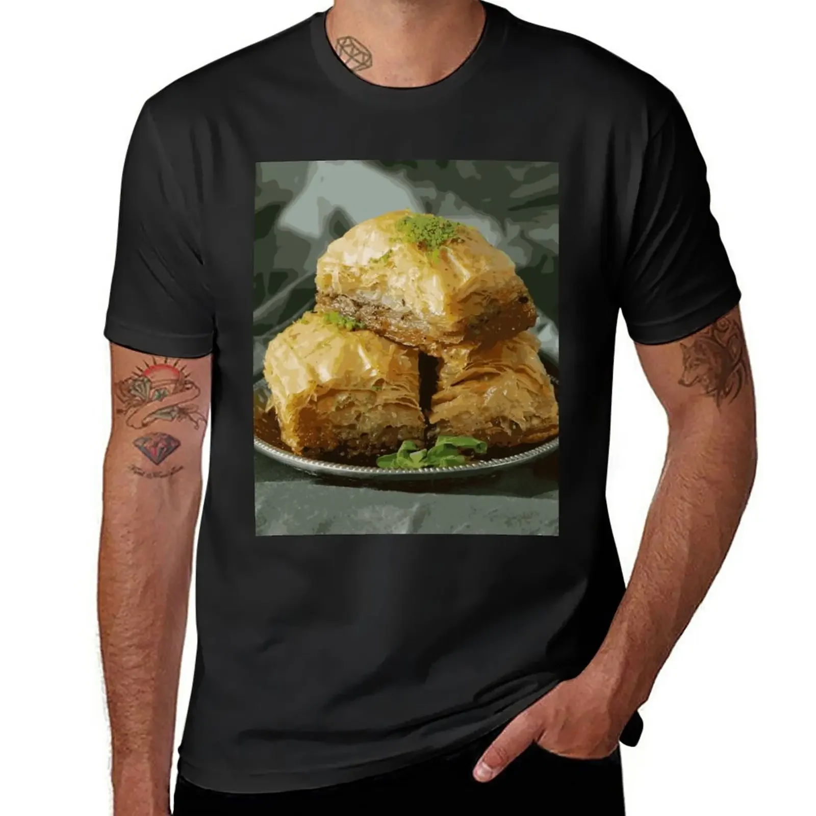 ???????? Baklava T-Shirt vintage clothes plus size tops hippie clothes mens graphic t-shirts big and tall