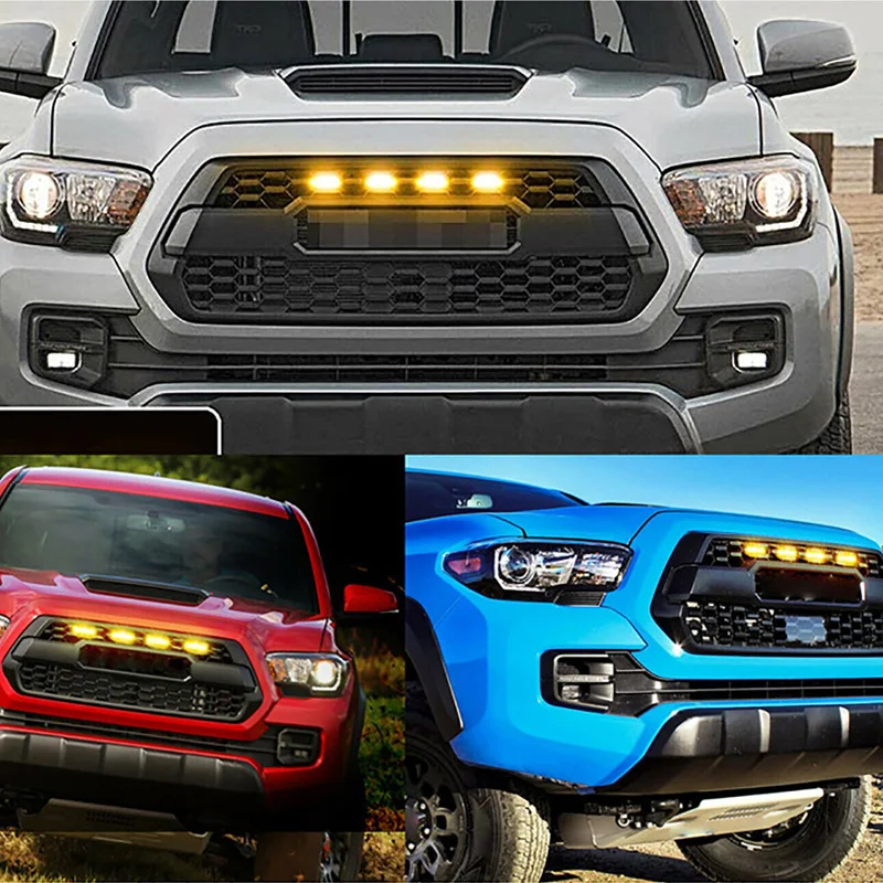 Universal LED Auto Lichter Front LED Grille Lichter Mit Kabelbaum Eagle Eye Lampe Für Pickup Off-Road SUV Ford Toyota auto Zubehör – Detail 3