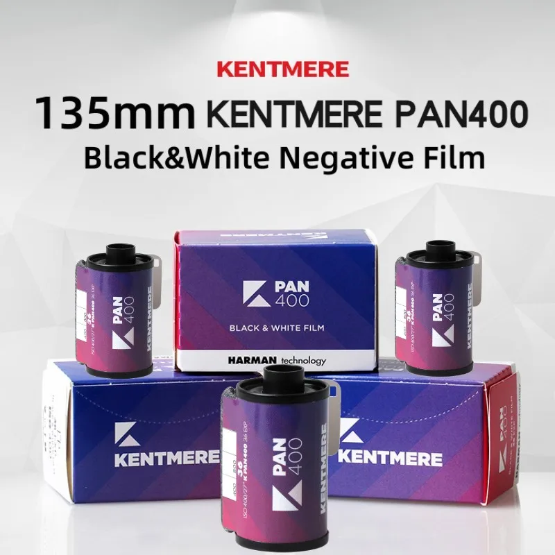 

3/5/10 Rolls High Quality Kentmere Camera Films PAN400 135mm IOS 400 Black and White Negative Film