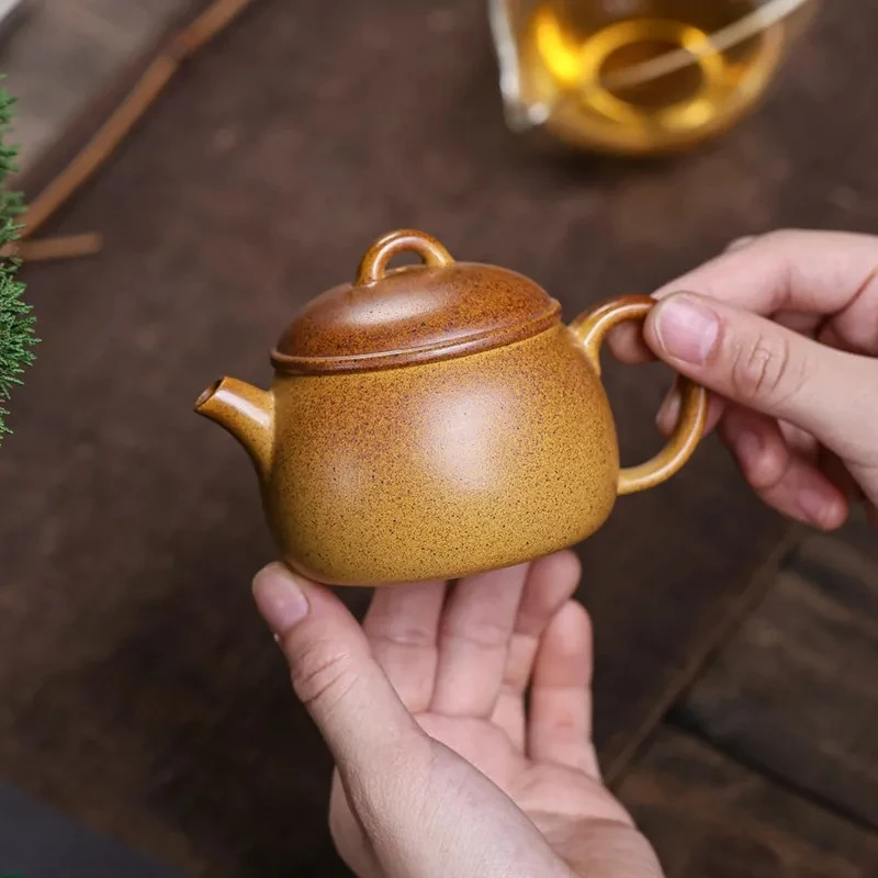 

140ml Tradition Yixing Purple Clay Teapot Chinese Household Tea Pot Beauty Tea Infuser Kettle Teaware Handmade Zisha Tea Set