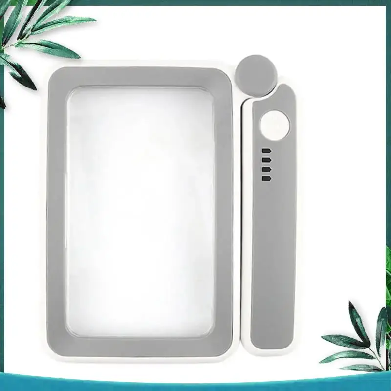 (NEW) Reading Magnifying Glass With Light, 4X Rechargeable Handheld Illuminated Magnifier Folding Loupe Large Lens For Seniors