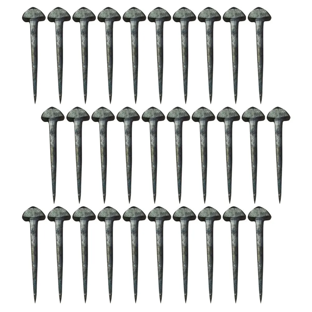 50 قطعة الحديد البسيطة حدوة الحصان الأظافر عالية الشد مستقرة حدوة الحصان تحديد الأظافر حافر مسمار أداة الحصان المثبتات