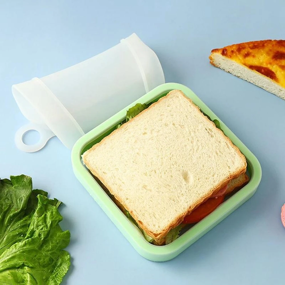 

Multifunctional Portable Food Container Home Kitchen Storage Toast Packing Lunch Box Snack Bag Sandwich Box Lunch Bag