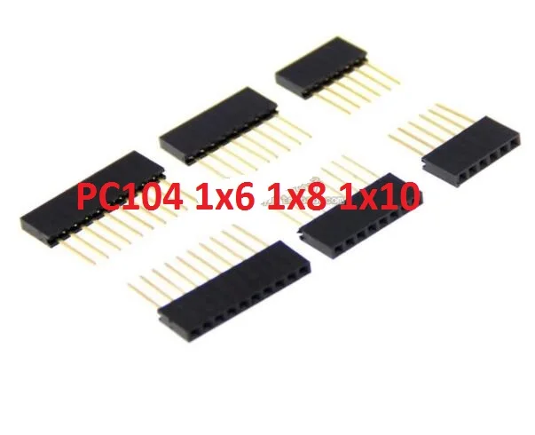 50PCS 1*2P 1*3Pin 1X4/5/6/7/8/9/10/15 Pin FeMale Pin Header Strip 2.54mm One Row Strit Pin LCD1602 PC104
