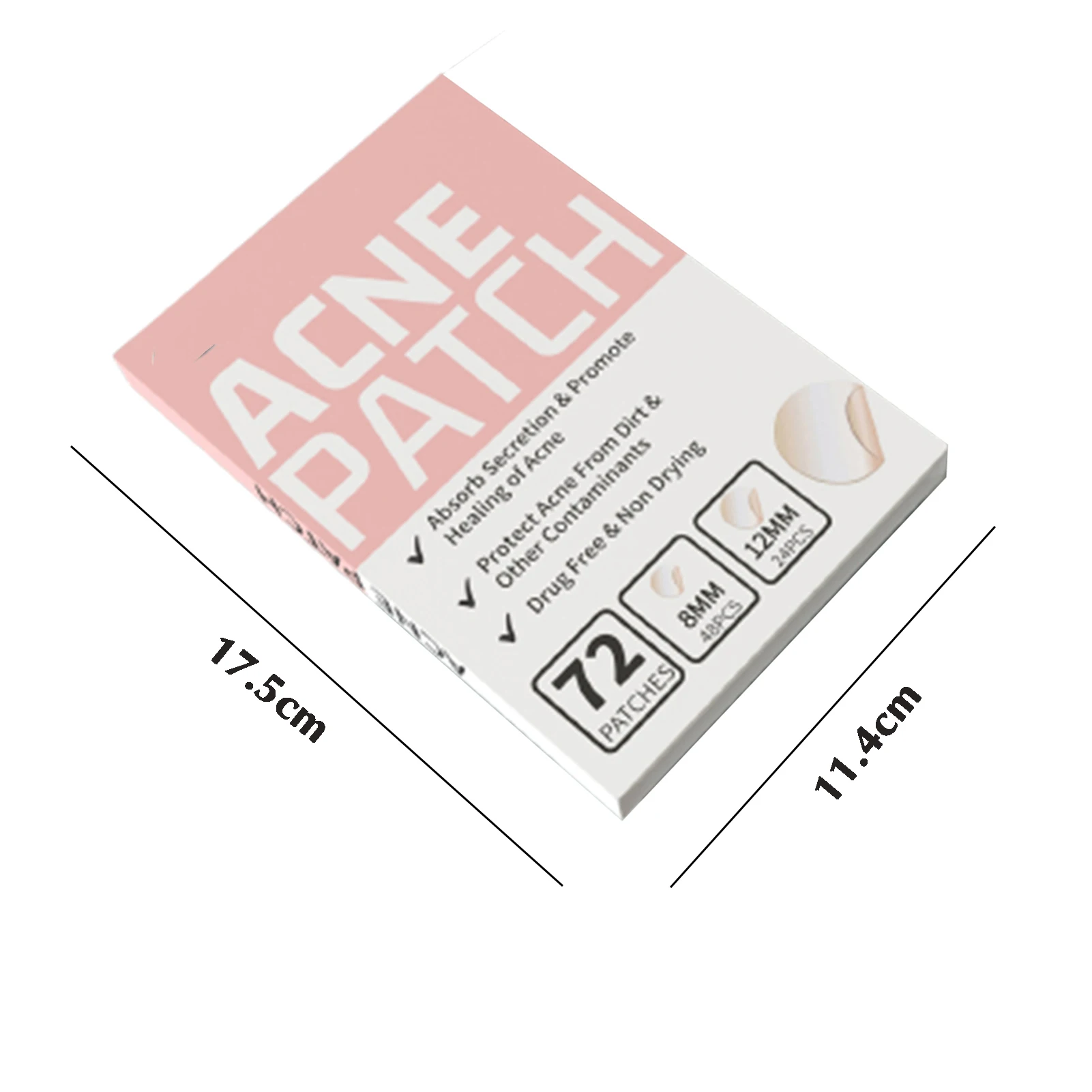 【Hot sales】72Pcs Invisible Removal Pimple Anti-Acne Hydrocolloid Patches Spots Marks Concealer Waterproof Repair Sticker image 6