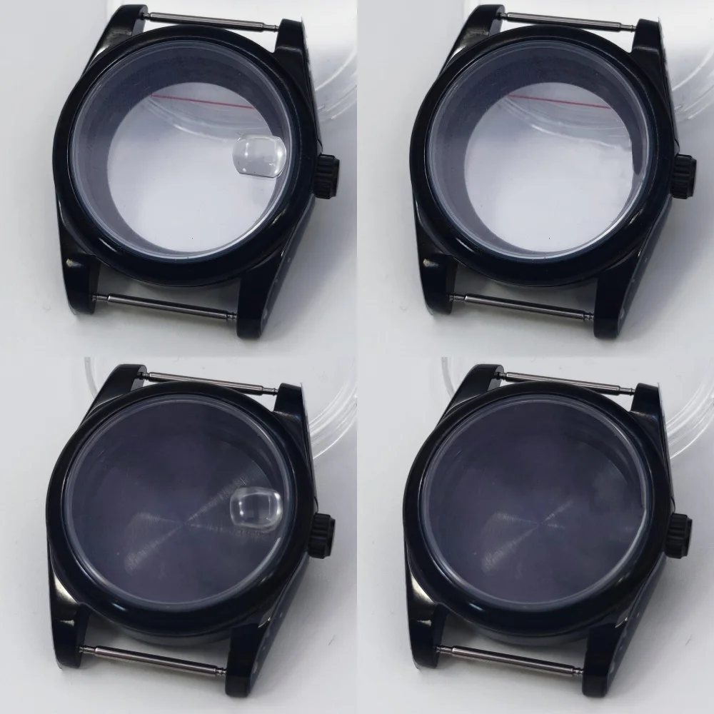 NH35 Black Watch Case 36mm39mm Stainless Steel Sapphire Glass for NH35 NH36 ETA2824 PT5000 ETA2836 Miyota82 DG2813 3804 Movement