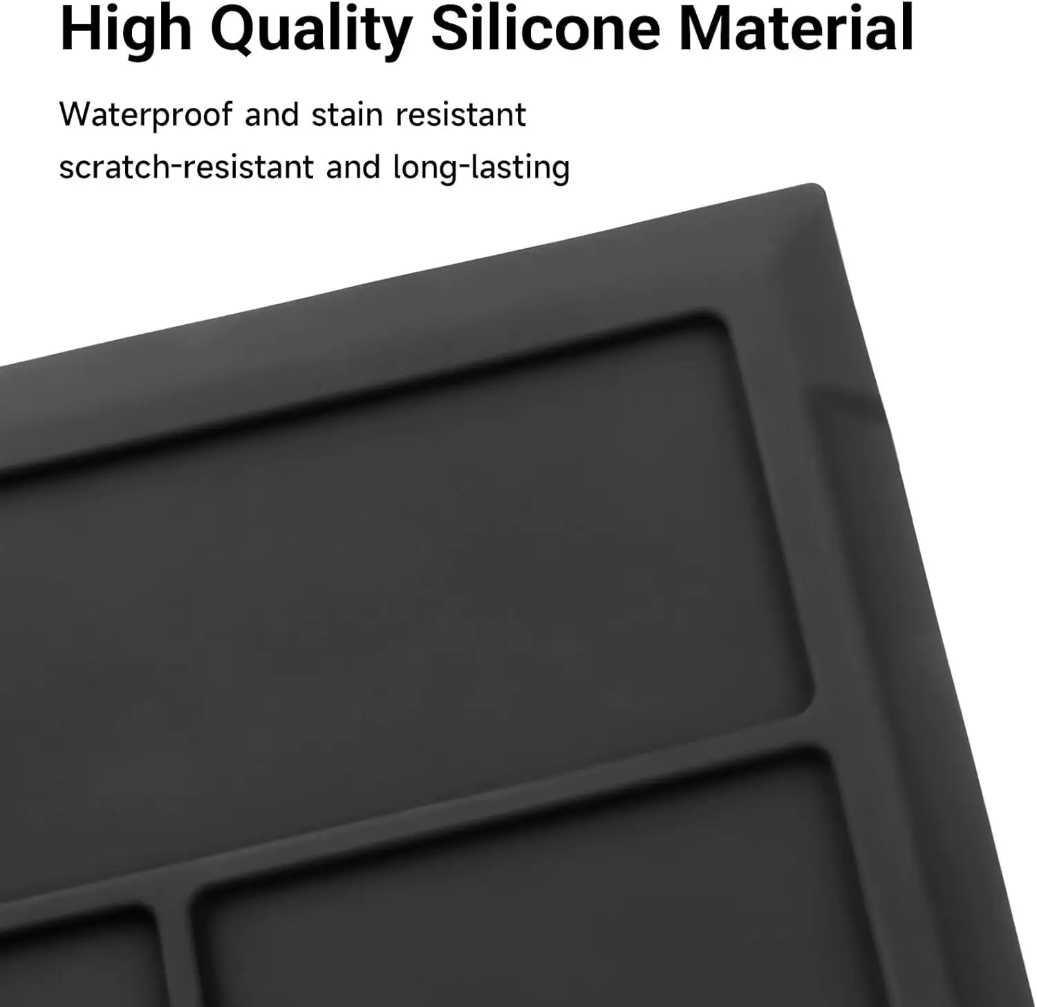 Center Console Tray Liner Compatible For Toyota Sienna 2021-2025 2026 LE/XLE/XSE/Limited/Platinum Accessories, Silicone Center