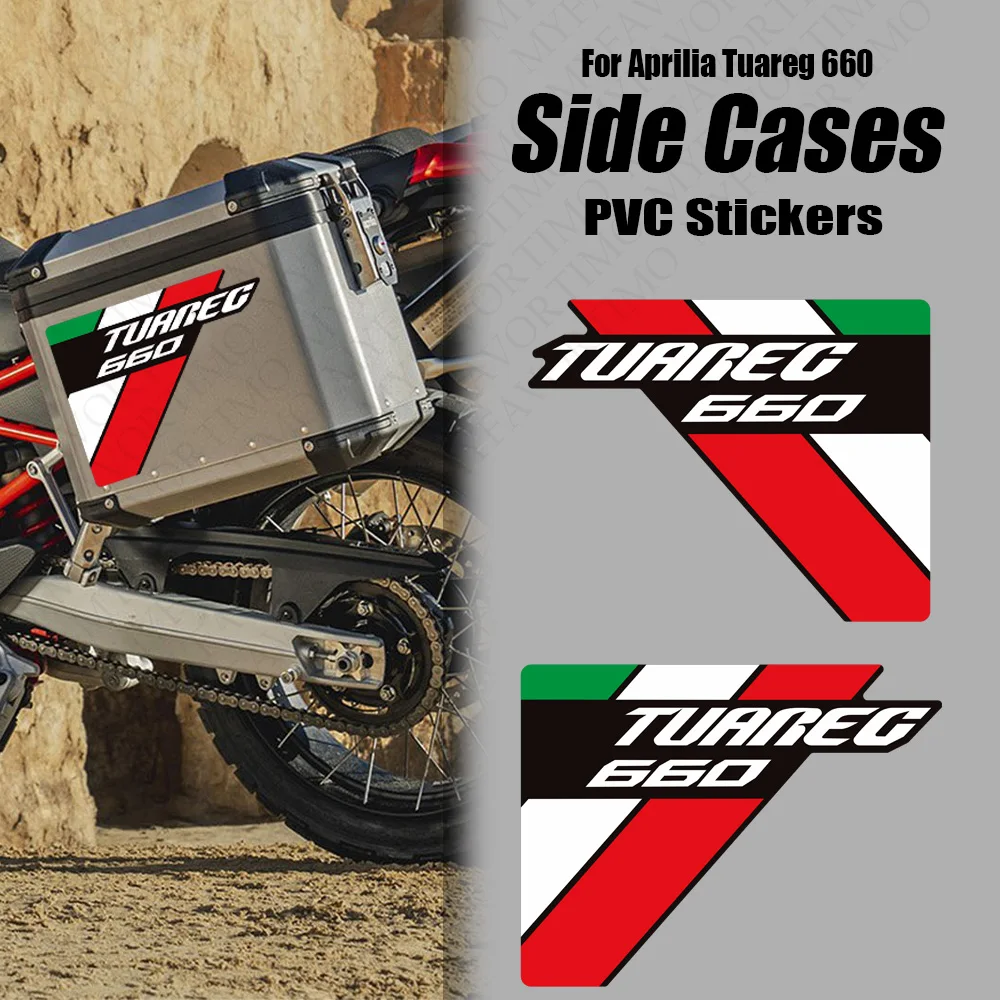 2022 2023 Motorcycle Decals For Aprilia Tuareg 660 RALLY Adventure Trunk Luggage Cases Panniers Aluminium Top Box Stickers 2024+