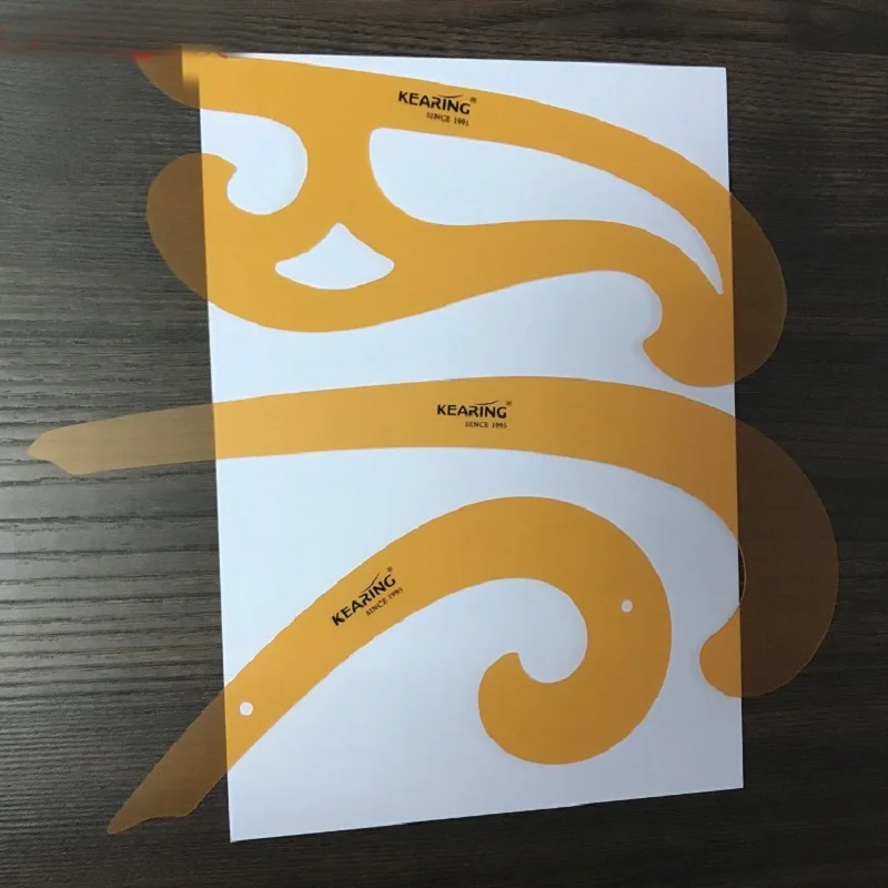 French Curve Ruler for Fashion Sewing Smooth Graceful Line Cartoon Design Rulers Function Drafting Tools No 1301S