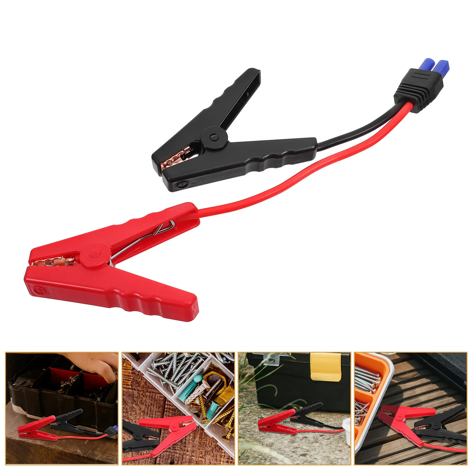 

Emergency Jump Starter Cable for Car ABS Material Heavy Duty Portable Battery Clamp Set Compatible with All Vehicles Jumper