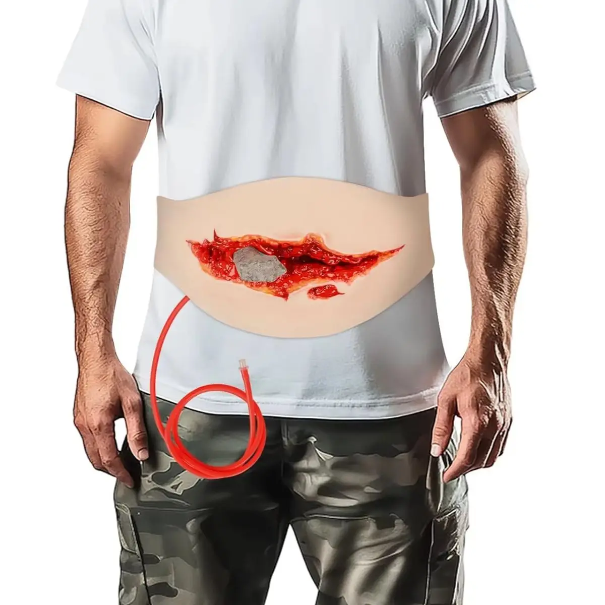 Wearable Wound Abdominal Model for Educational Demonstration TCCC EMT PHEC Course Simulation Training Aid