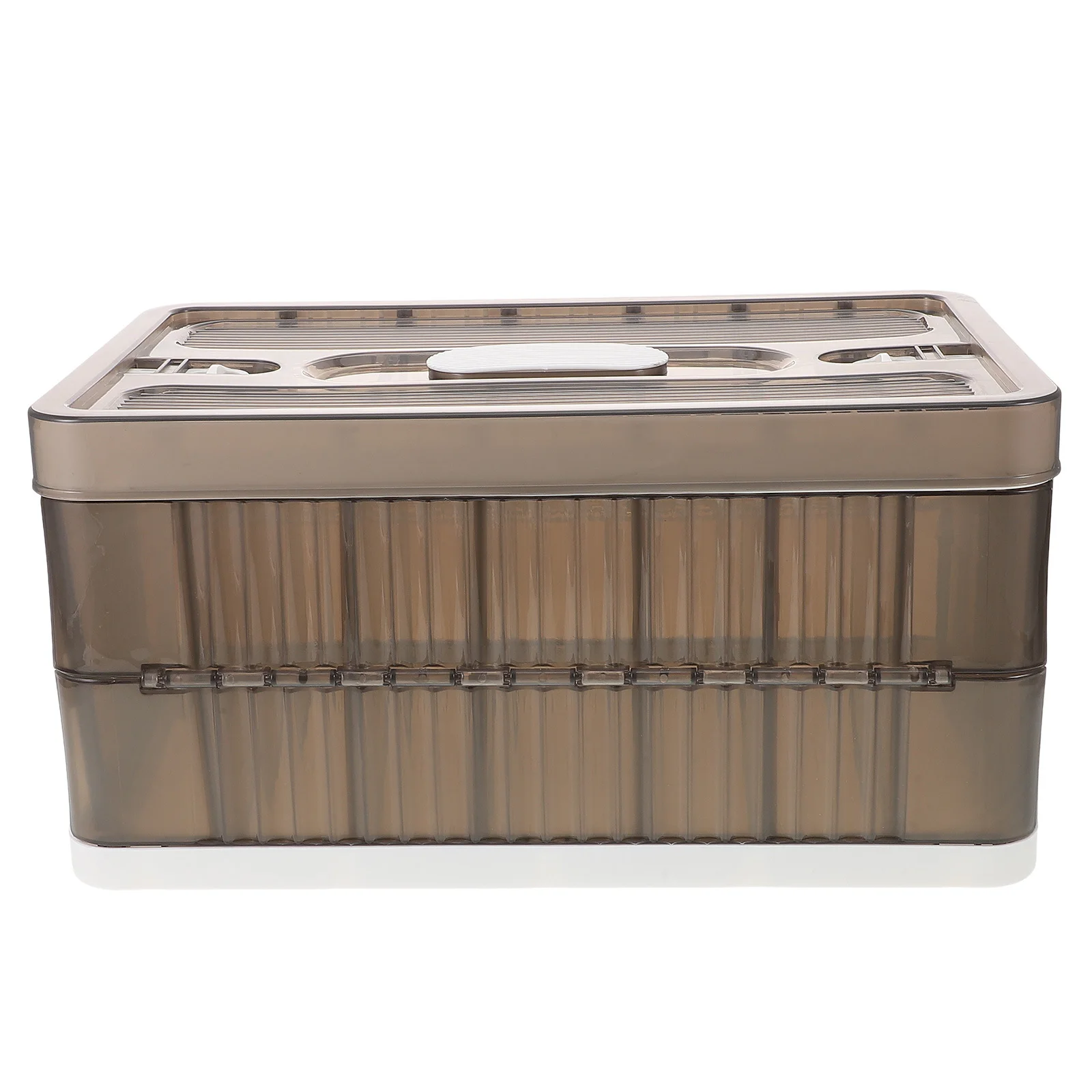 

Foldable 7-Compartment Clothes Organizer Box with Transparent Cover Storage Boxes for Organizing Clothes Closet Drawer Divider