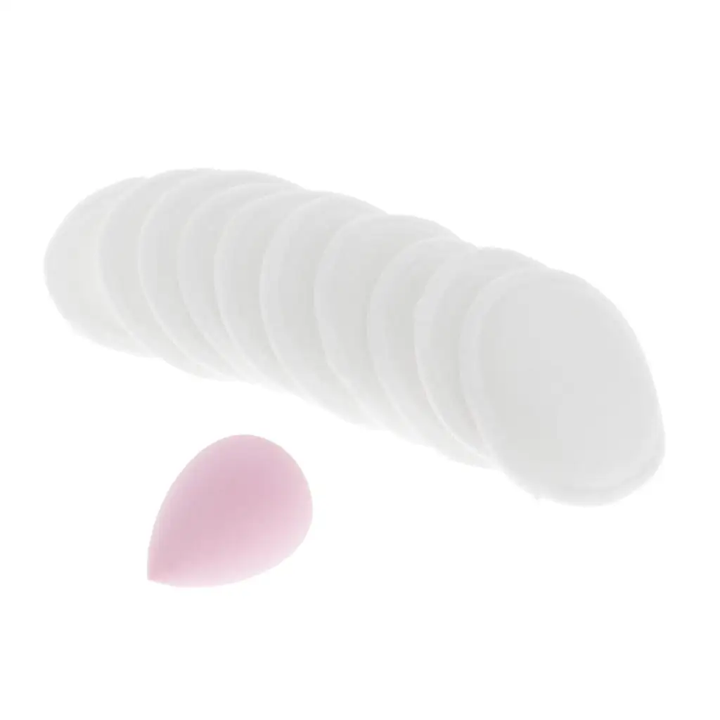 Makeup Sponge Set Suede Washable Cleansing Pad Reusable Absorbent Cotton Rounds for Sensitive Skin and Face Cleaning