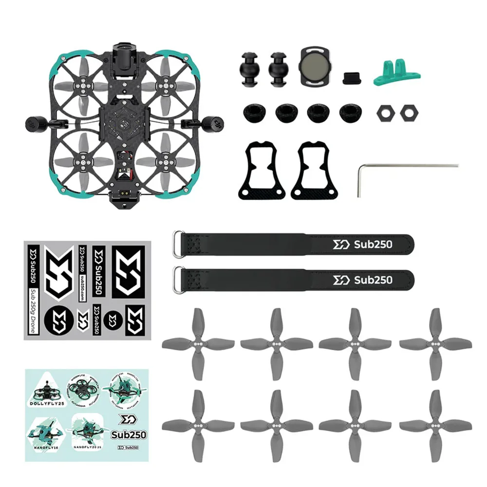 시네후프 디지털 FPV 드론, Redfox A3 F722 45A/1304 6000KV 브러시리스 모터, Sub250 Huma20 HD O4 Pro 4S XT30, 2 인치