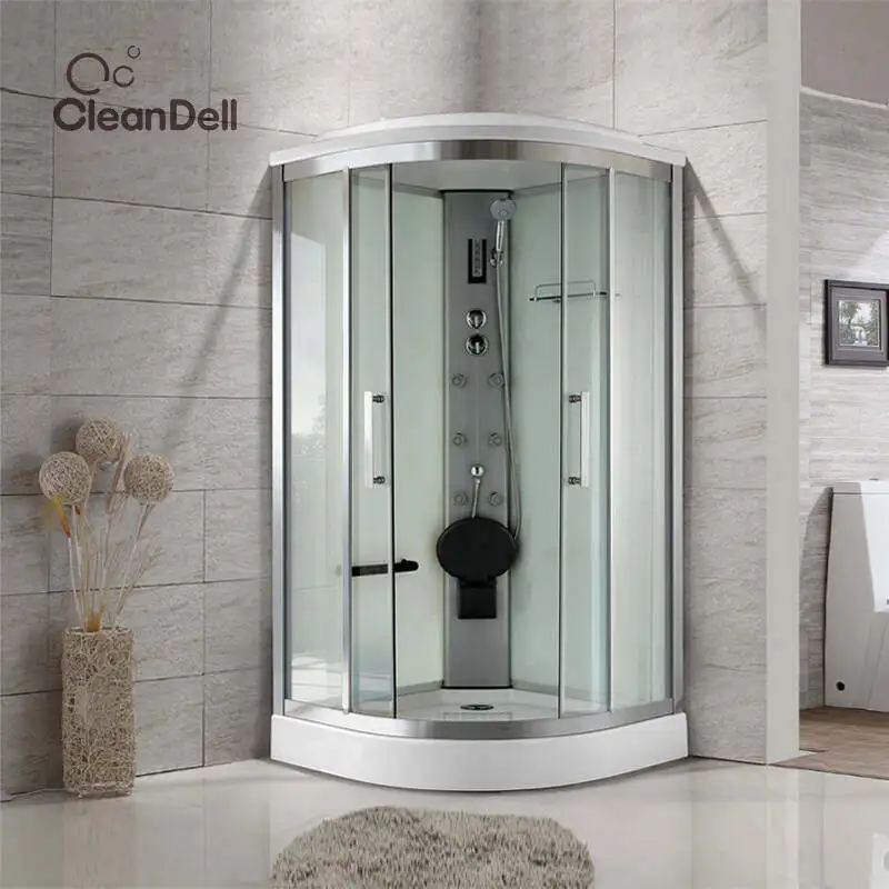 Upgraded Stainless Steel Integral Shower Room, Arc Fan Bathroom Integrated Bathroom Household Bath Room