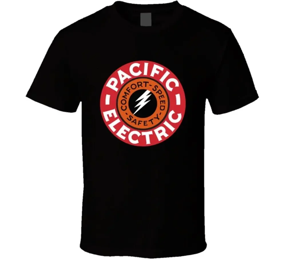 Pacific Electric Railway Retro Railway Trains T ShirtHigh Quality 100%Cotton Short Sleeve